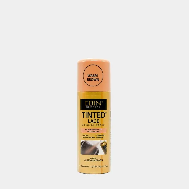 EBIN TINTED LACE AEROSOL SPRAY - WARM BROWN 80ML