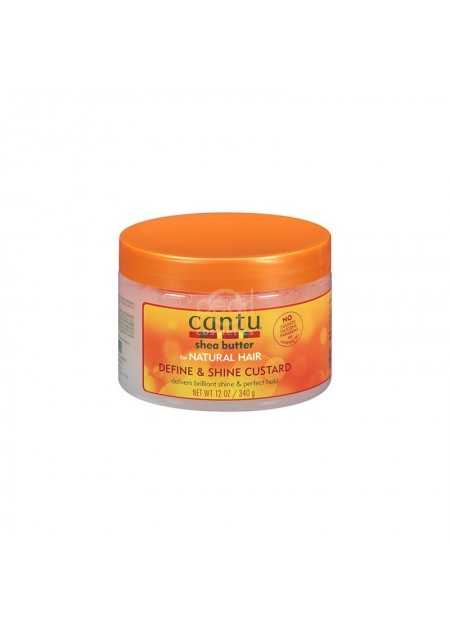 CANTU CARE SHEA BUTTER FOR NATURAL HAIR DEFINE & SHINE CUSTARD 340 G